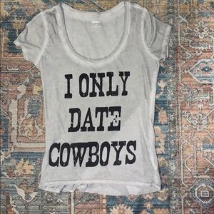 Express country graphic tee - I Only Date Cowboys